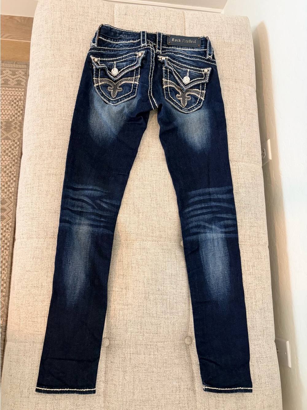 Rock Revival Women's Dark Blue Skinny Jeans New 26